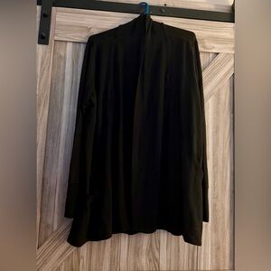 Athleta Black Open Front Cardigan